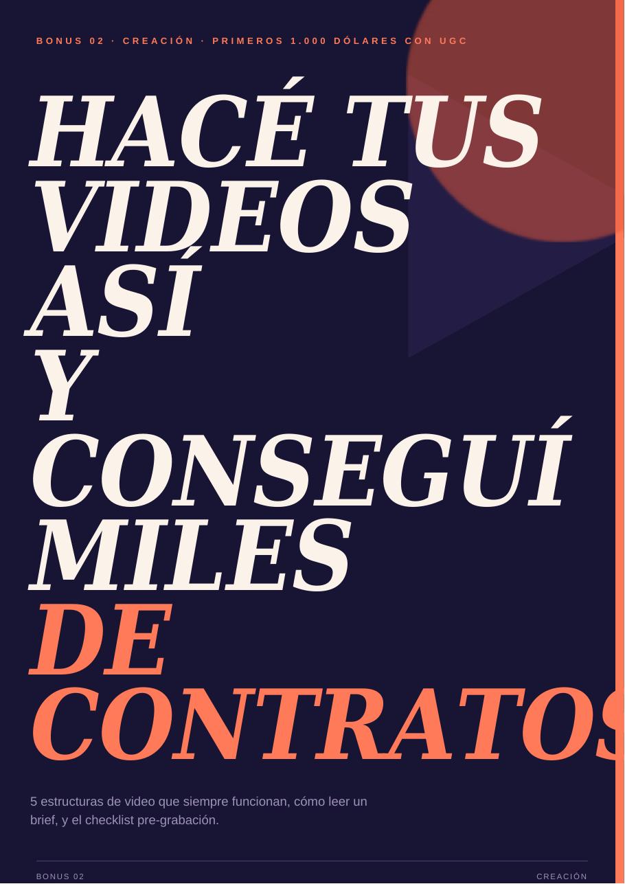 Portada del Bonus 2: HACÉ TUS VIDEOS ASÍ Y CONSEGUÍ MILES DE CONTRATOS